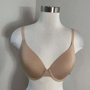 GapBody Bra Womens 34DD Beige Everyday T-Shirt Underwire Padded Seamless Smooth